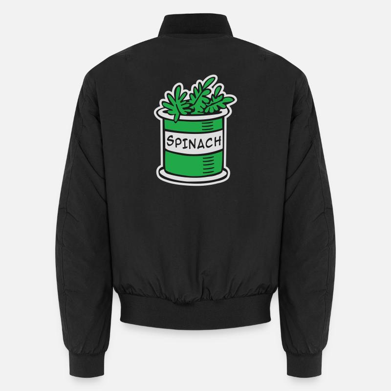 Spinat - Unisex Bomberjacke - Schwarz