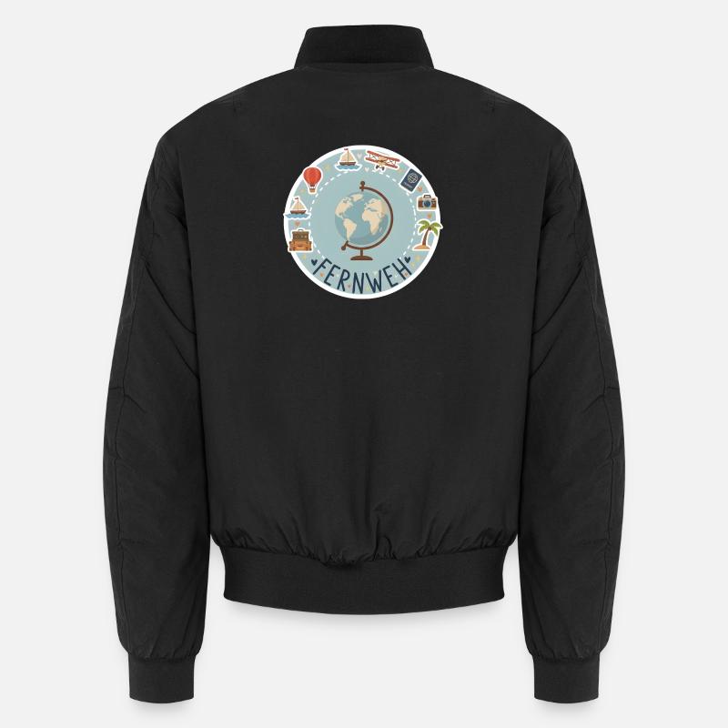 Fernweh - Unisex Bomberjacke - Schwarz