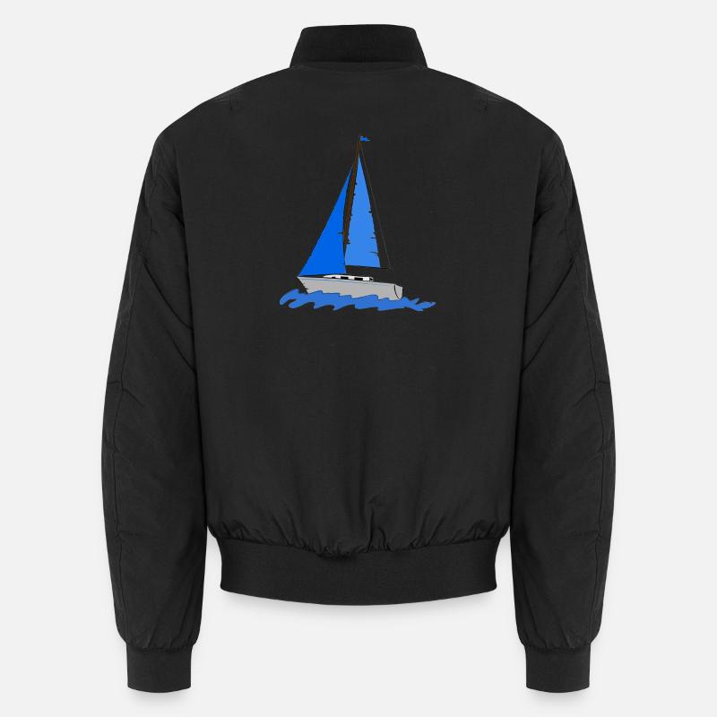 sailing - Unisex Bomber Jacket - black