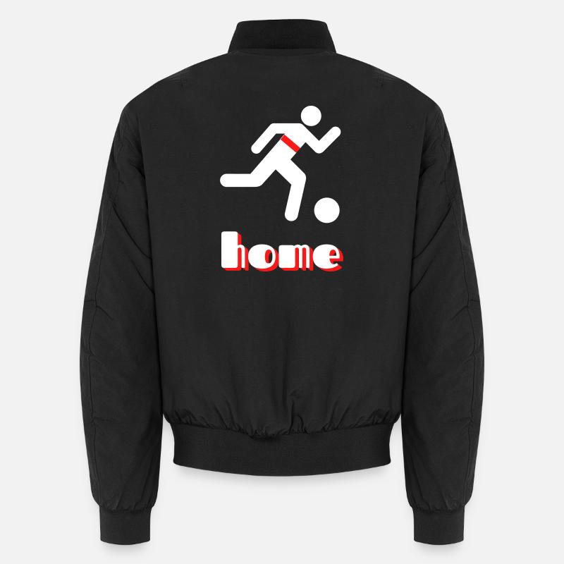 Stuttgart home mit roten Brustring - Unisex Bomberjacke - Schwarz