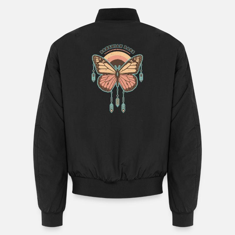 Bohemian Babe - Papillon Boho Rétro Bomber unisexe