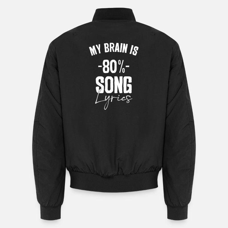 Brain 80% Song Lyrics Tee Unisex Bomber Jacket