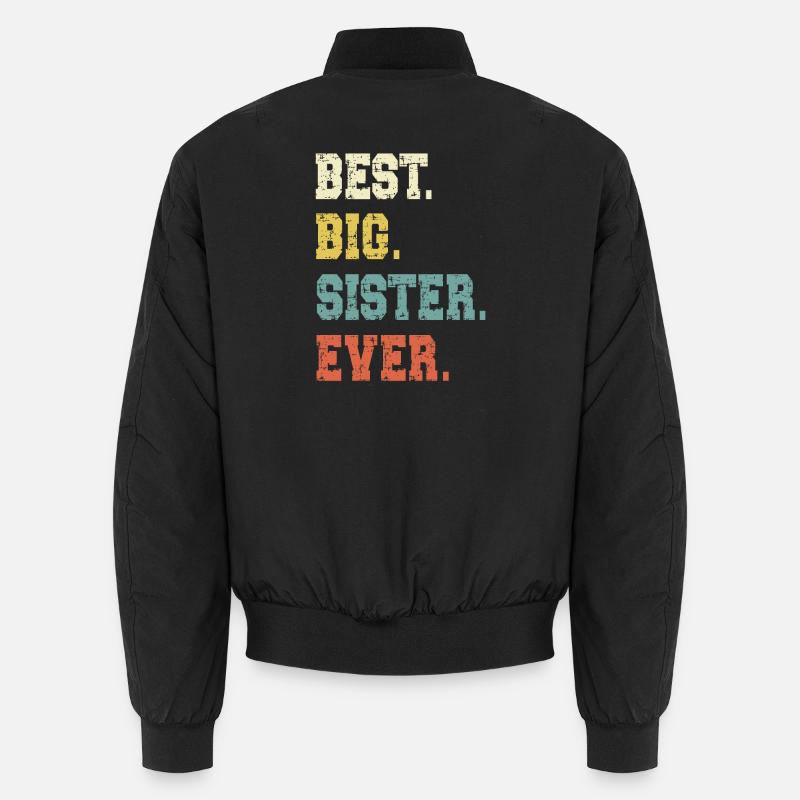 Grosse Schwester - Unisex Bomberjacke - Schwarz