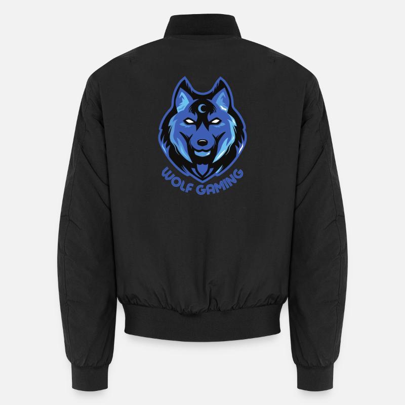 WOLF GAMING - Unisex Bomberjacke - Schwarz