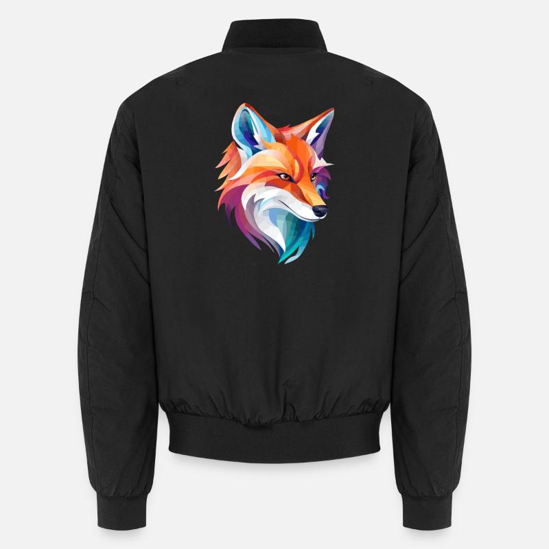 Fuchs Design - Unisex Bomberjacke - Schwarz