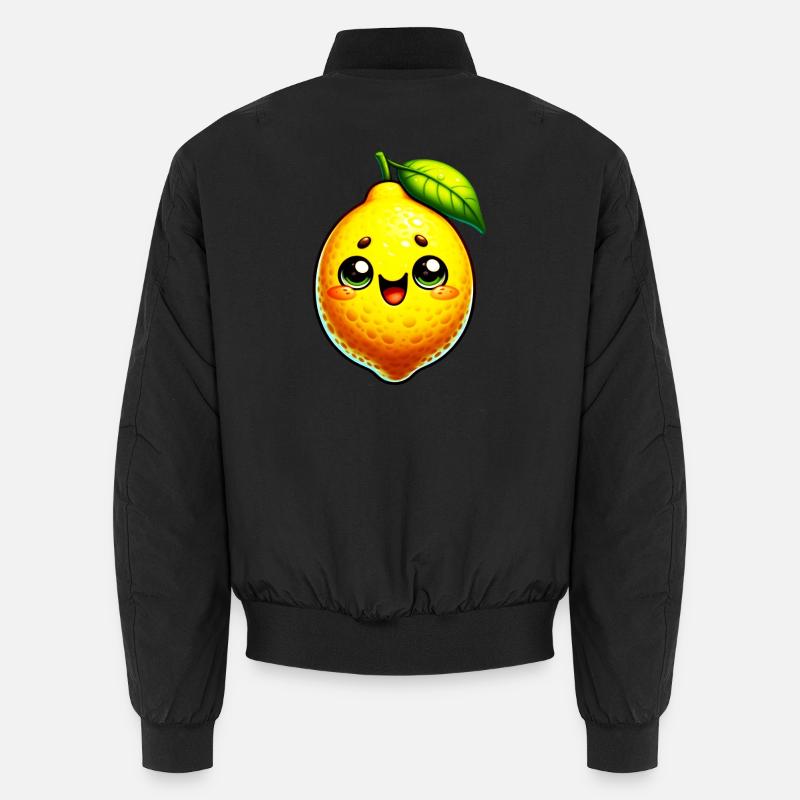 Zitrone Zitronen - Unisex Bomberjacke - Schwarz