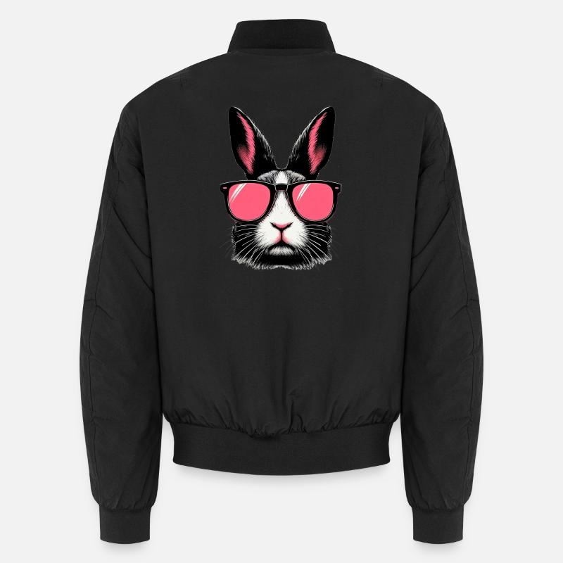 Lapin avec des lunettes de soleil Bomber unisexe