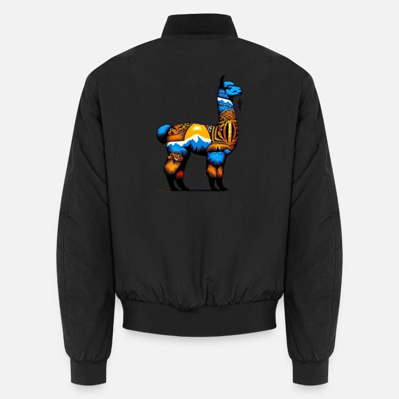 Alpaca - Unisex Bomber Jacket - black