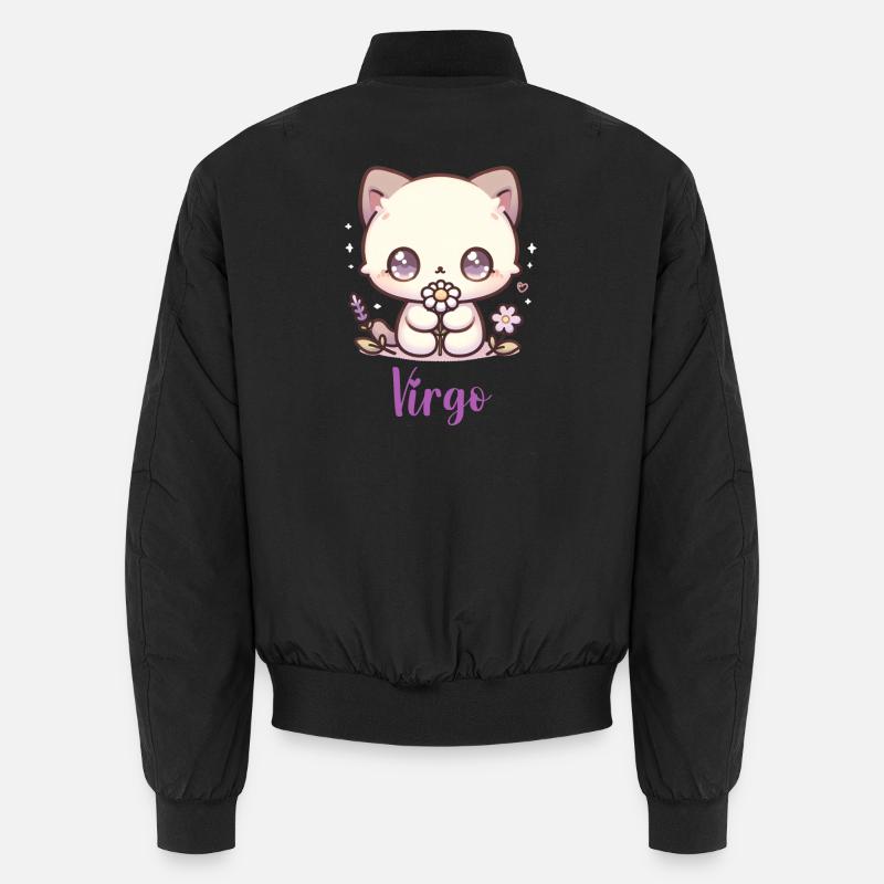 Süße Virgo Sternzeichen Astrologie Geschenk - Unisex Bomberjacke - Schwarz