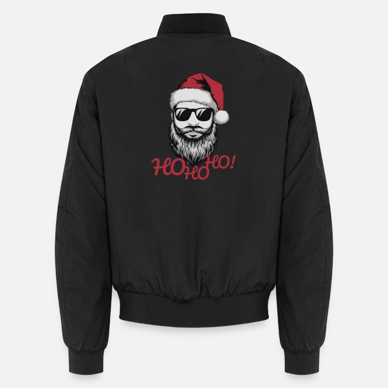 HO ho HO - Unisex Bomber Jacket - black