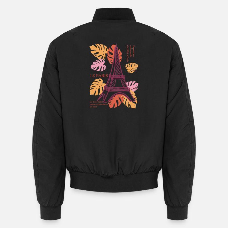Eiffelturm - Unisex Bomberjacke - Schwarz