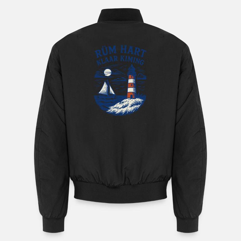 Rüm Hart - Klar Kiming - Unisex Bomberjacke - Schwarz