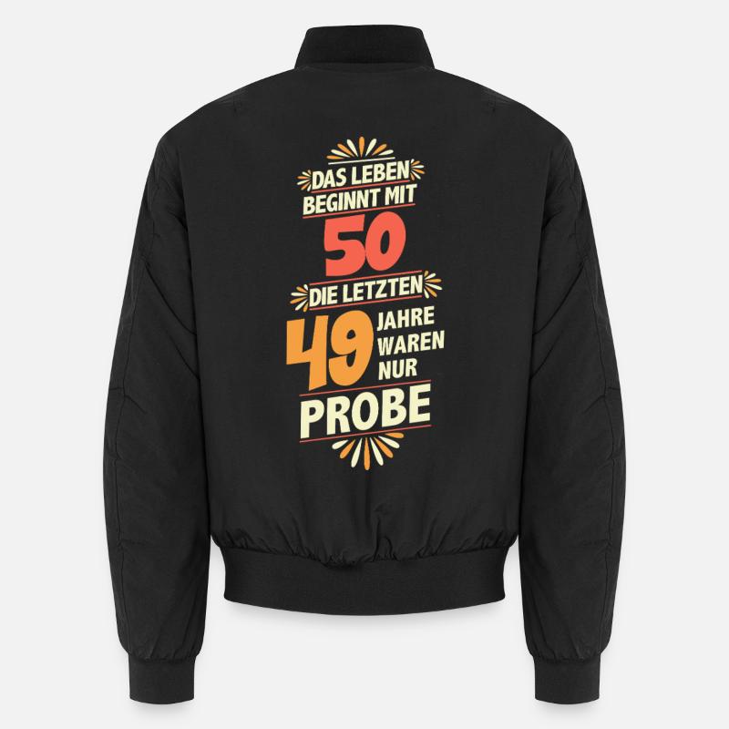 Geburtstag 50. Jubiläumsdesign Geburtstagsparty  Unisex Bomberjacke