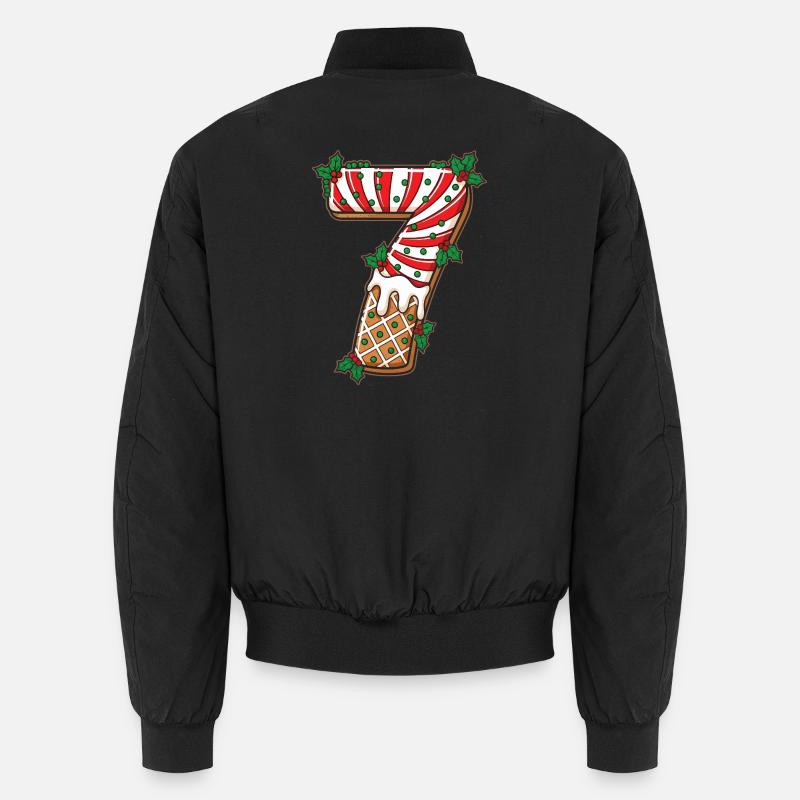 Christmas 7 Popsicle Mistletoe - Unisex Bomber Jacket - black