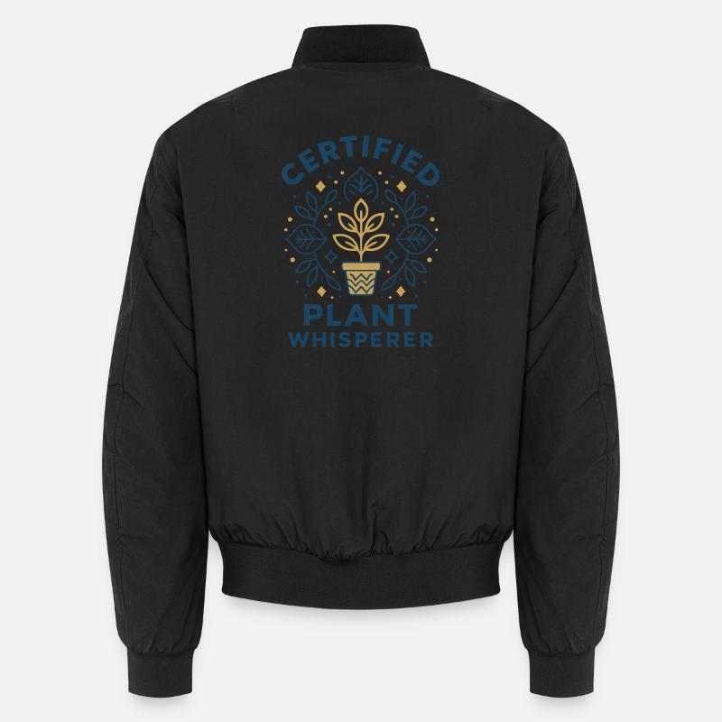 Pflanzenflüsterer - Unisex Bomberjacke - Schwarz