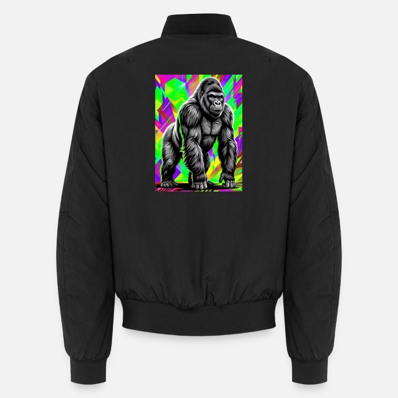 gorilla - Unisex Bomber Jacket - black