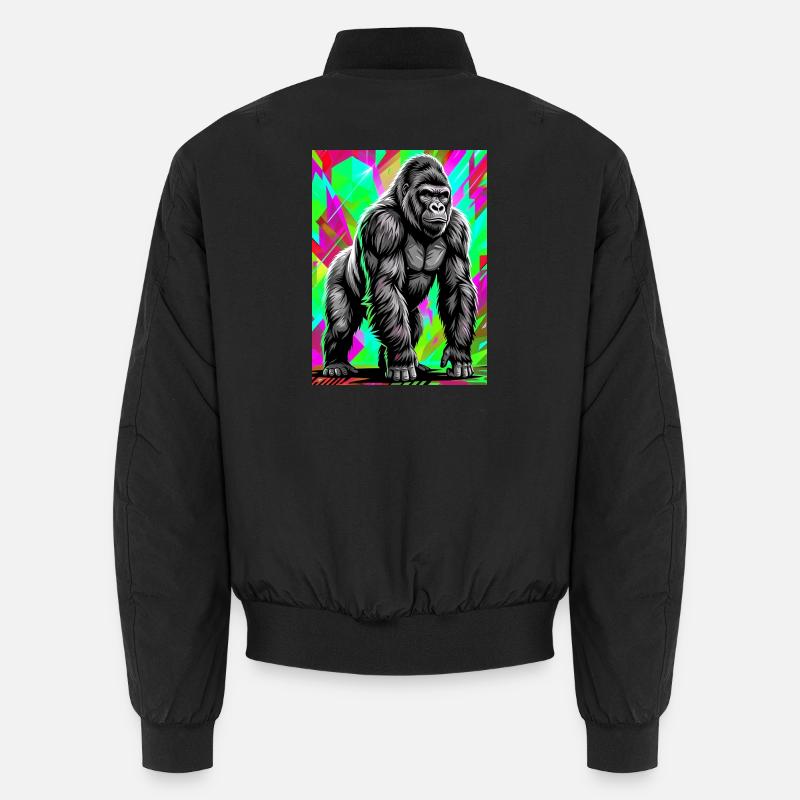 gorilla - Unisex Bomber Jacket - black