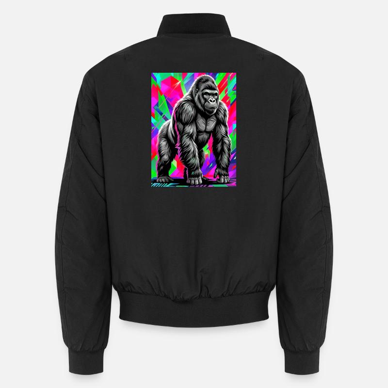 gorilla - Unisex Bomber Jacket - black