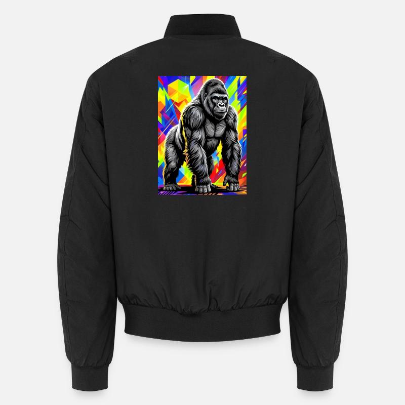 gorilla - Unisex Bomber Jacket - black
