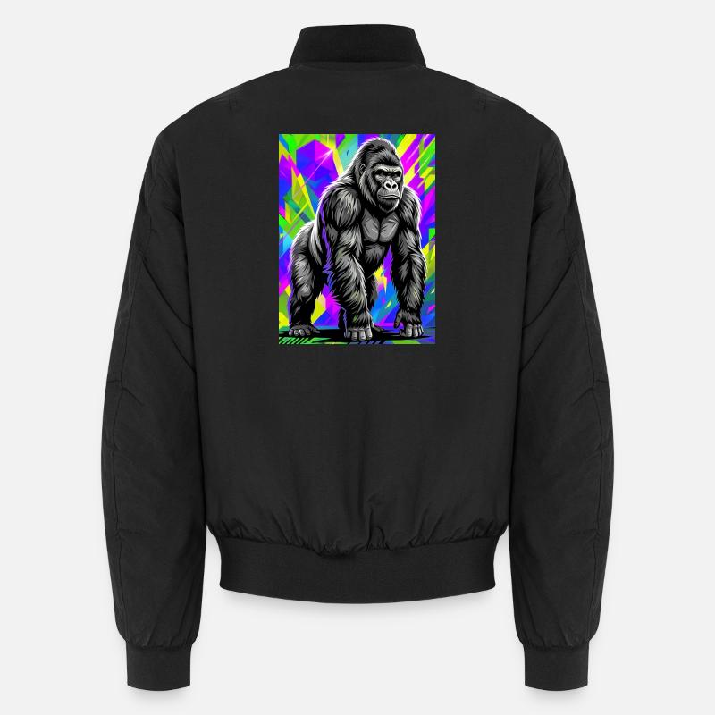 gorilla - Unisex Bomber Jacket - black