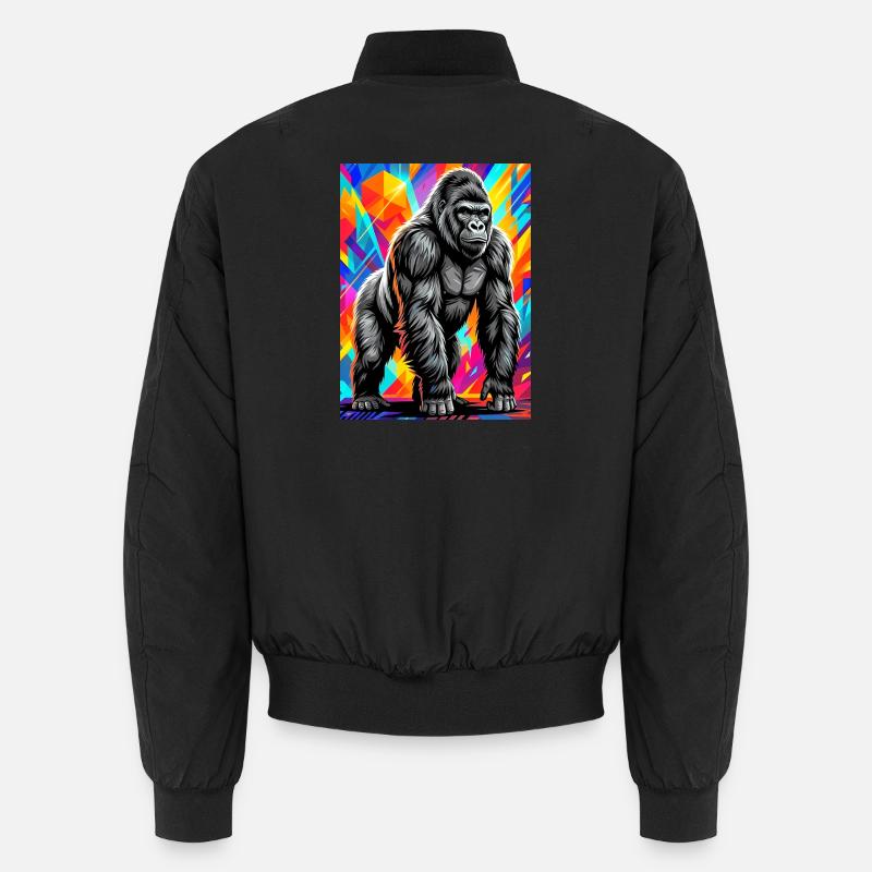 gorilla - Unisex Bomber Jacket - black