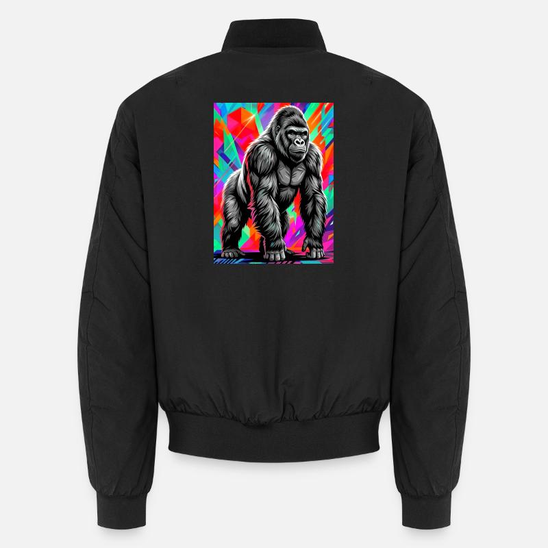 gorilla - Unisex Bomber Jacket - black