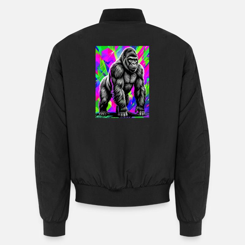 gorilla - Unisex Bomber Jacket - black