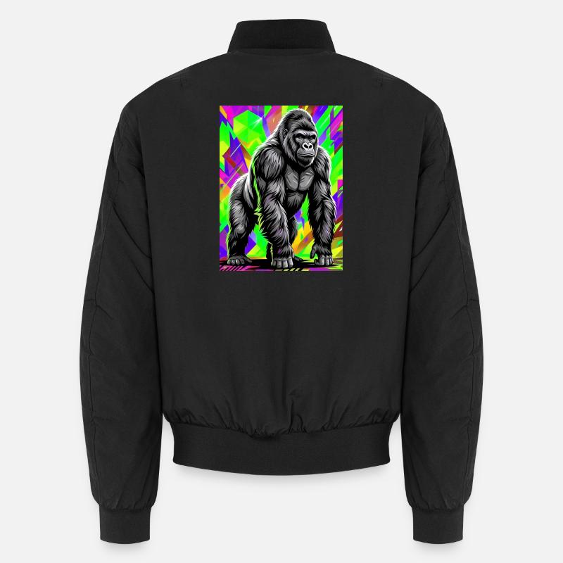 Gorilla - Unisex Bomberjacke - Schwarz