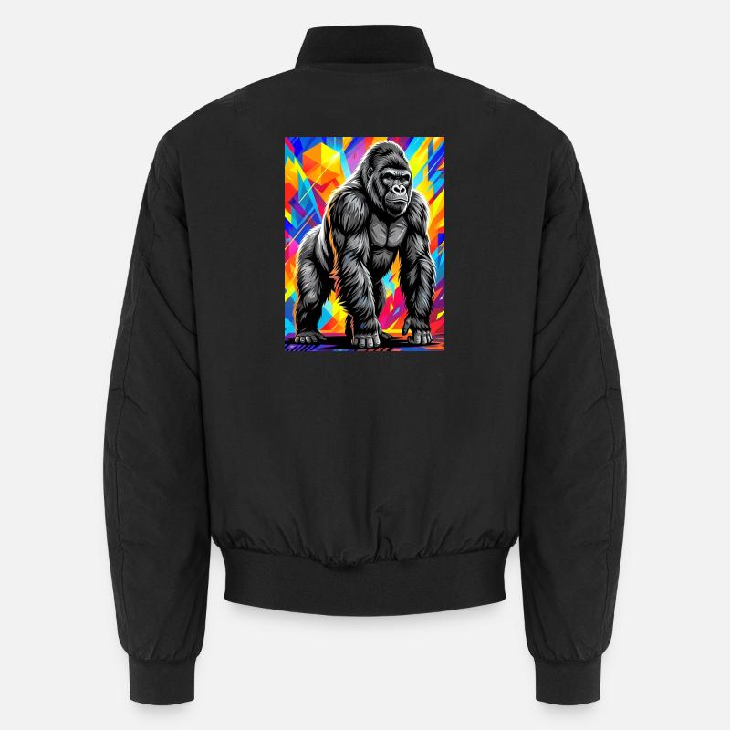Gorilla - Unisex Bomberjacke - Schwarz