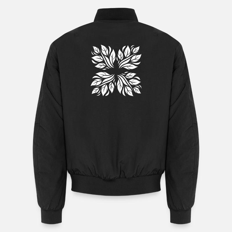 Leaves botanical pattern Unisex Bomber Jacket