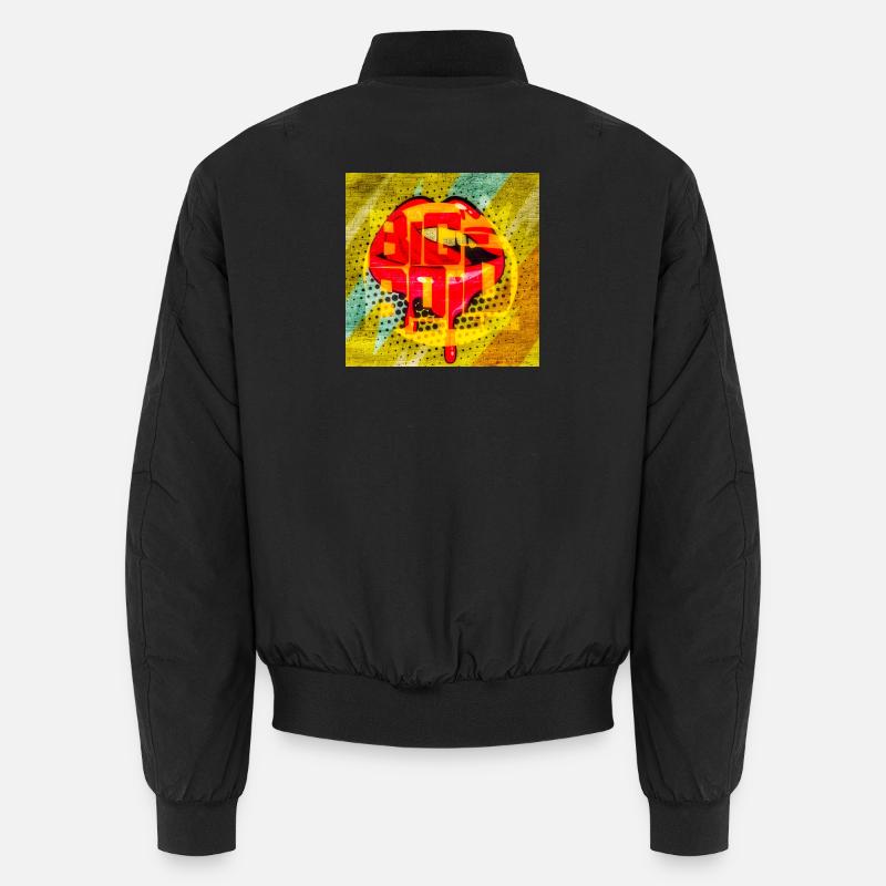 Graffiti Pop Art Lutscher - Unisex Bomberjacke - Schwarz