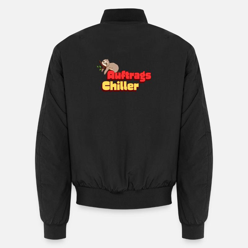 Auftragschiller Sloth - Unisex Bomberjacke - Schwarz