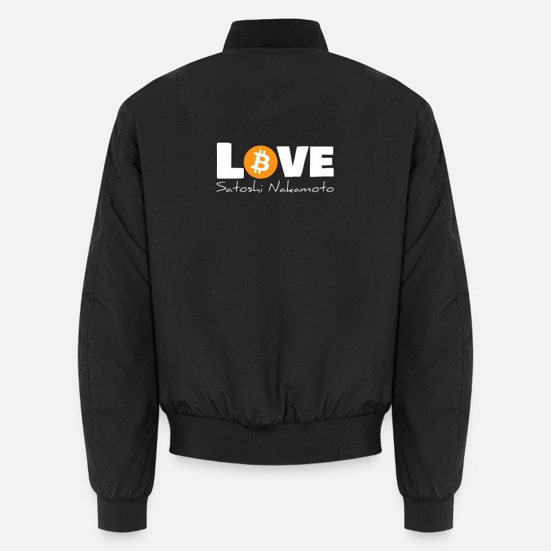 lovesatoshi - Unisex Bomber Jacket - black