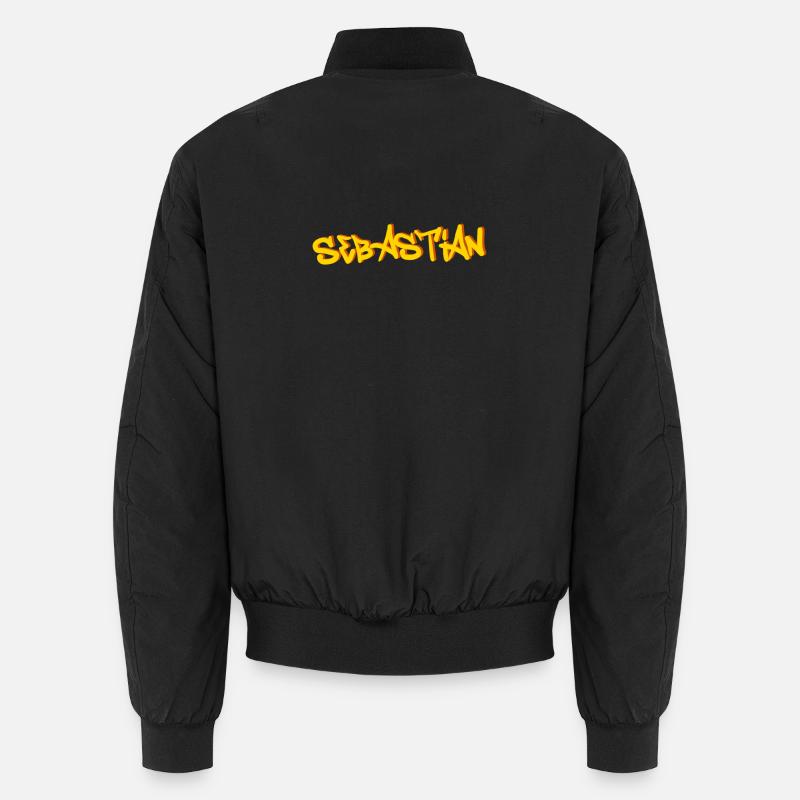 Sebastian - Unisex Bomber Jacket - black