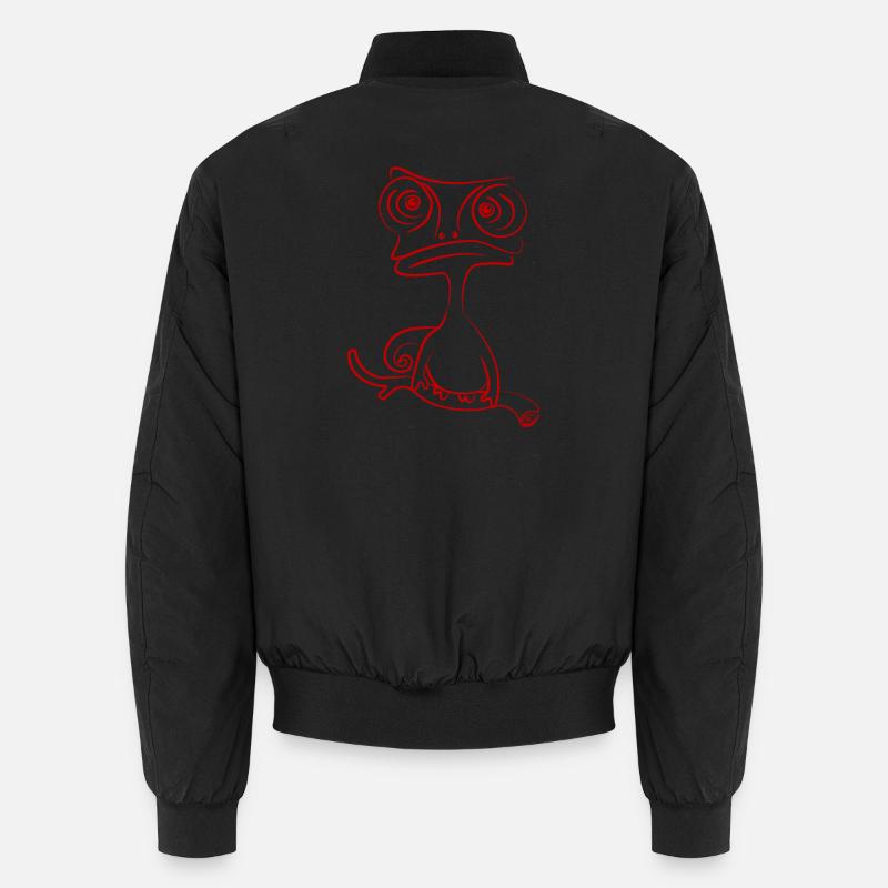 chamäleon tier exotisch - Unisex Bomberjacke - Schwarz