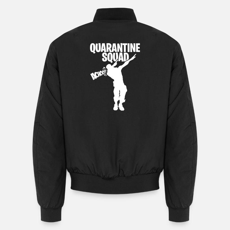 Quarantine squad, DAB Zocker Quarantäne GAMING - Unisex Bomberjacke - Schwarz