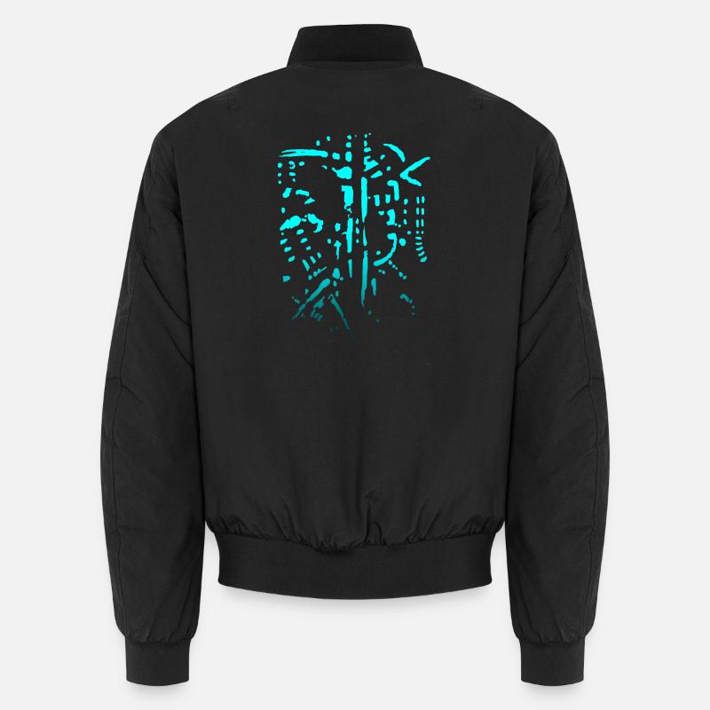 Biking Horror - Skeleton Abstract Unisex Bomber Jacket