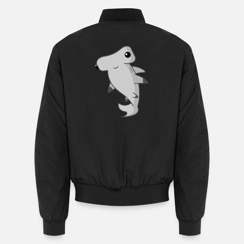 Hammerhead shark shark - Unisex Bomber Jacket - black