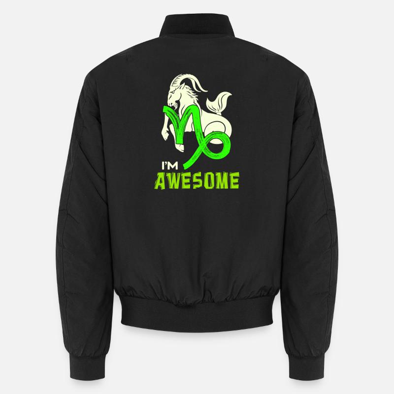 Cool Steinbock Statement Tierkreiszeichen Esoterik Unisex Bomberjacke
