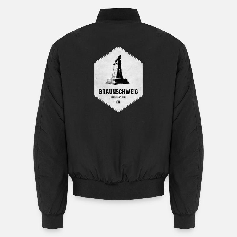 Braunschweig Denkmal Emblem - Unisex Bomberjacke - Schwarz
