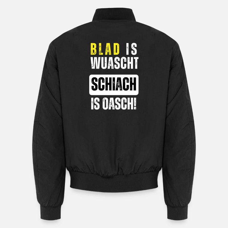Blad is wuascht - Unisex Bomberjacke - Schwarz