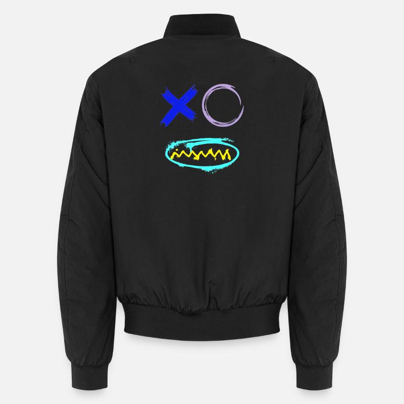 Visage Graffiti Dents - Bomber unisexe - noir