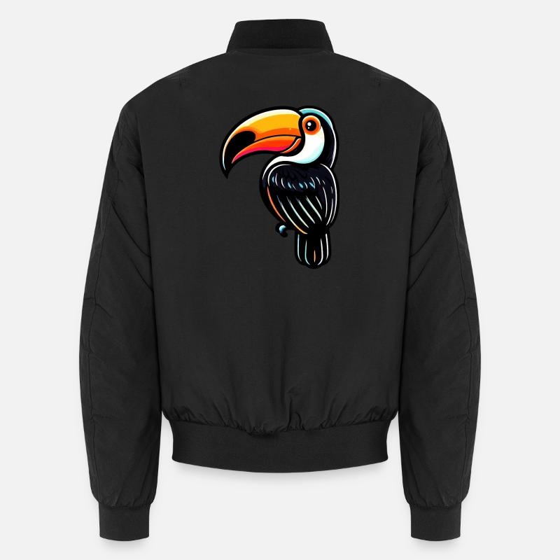 Toucan - Unisex Bomber Jacket - black
