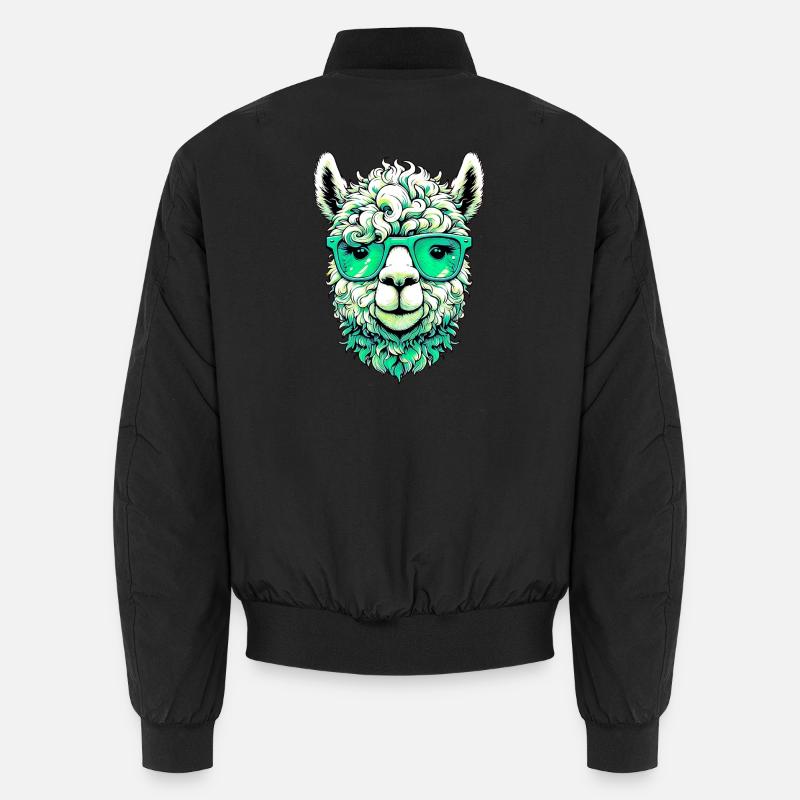 Alpaca - Unisex Bomber Jacket - black