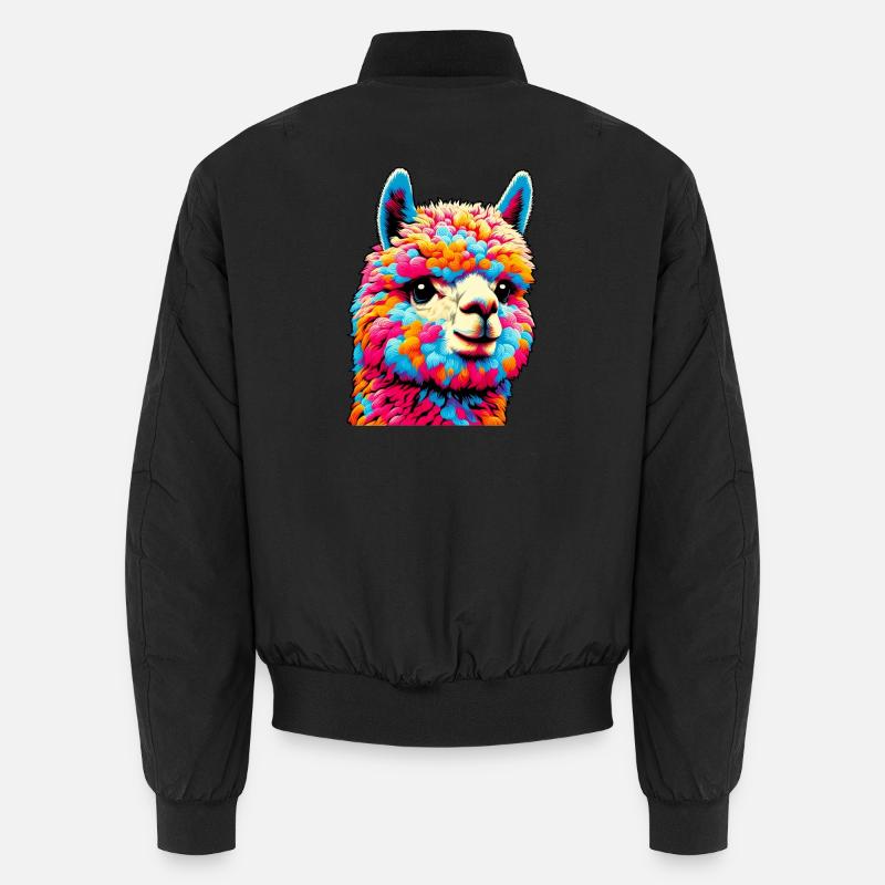 Alpaca - Unisex Bomber Jacket - black