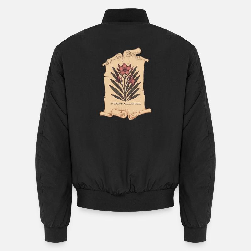 Nerium Oleander – Tödliche Eleganz Unisex Bomberjacke