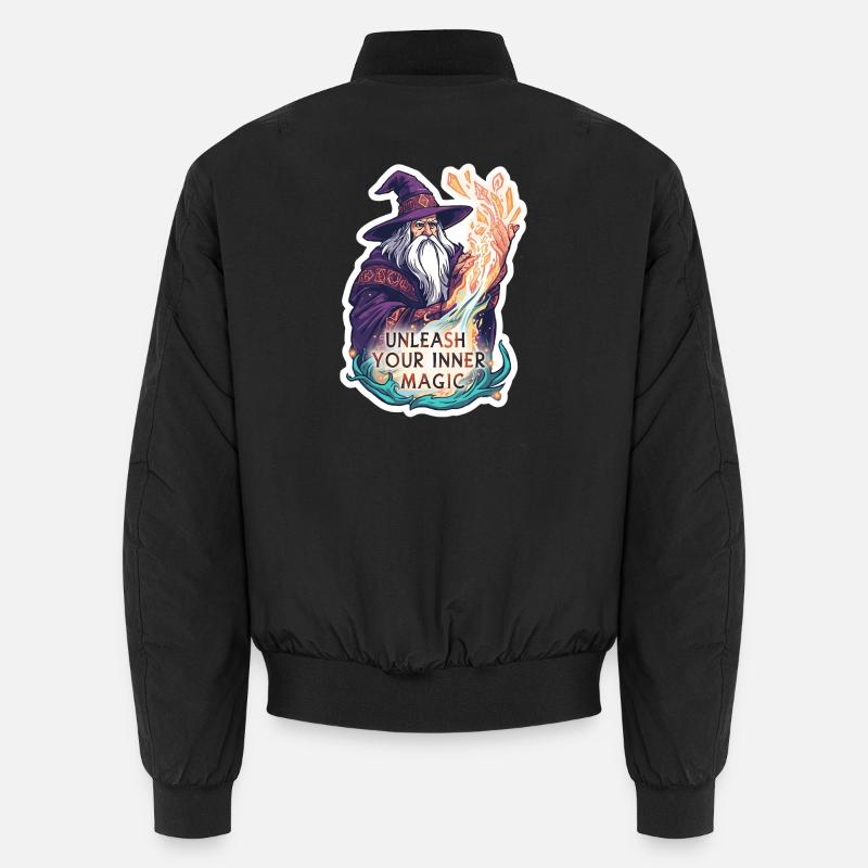 Alter Zauberer Magier – Unleash Your Inner Magic Unisex Bomberjacke