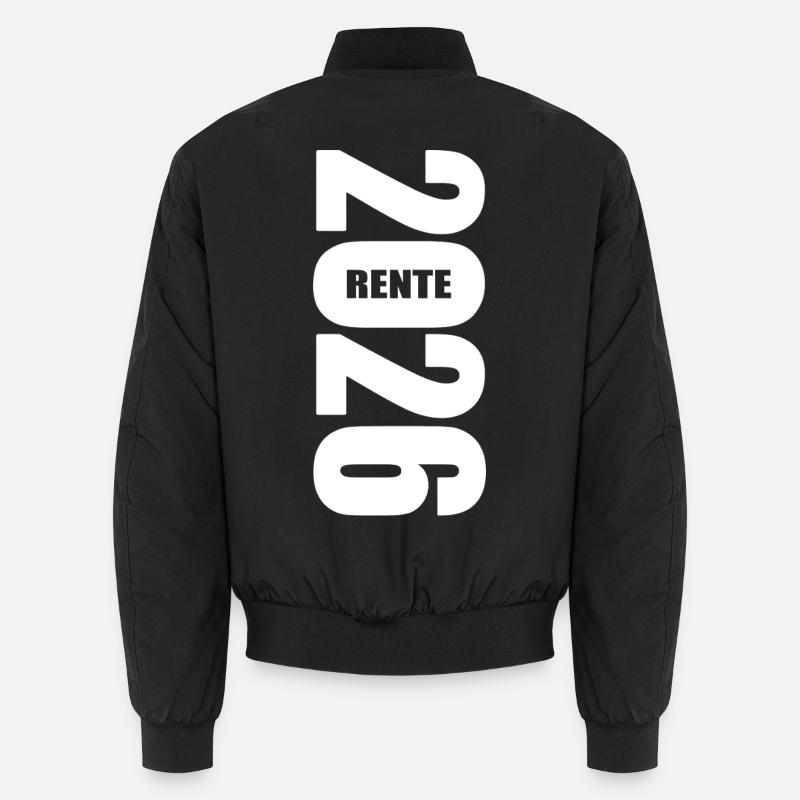 Rente 2026 - Ruhestand - Pension - Unisex Bomberjacke - Schwarz