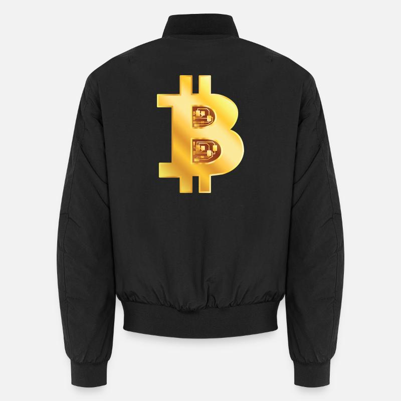 Bitcoin Gold - Unisex Bomber Jacket - black