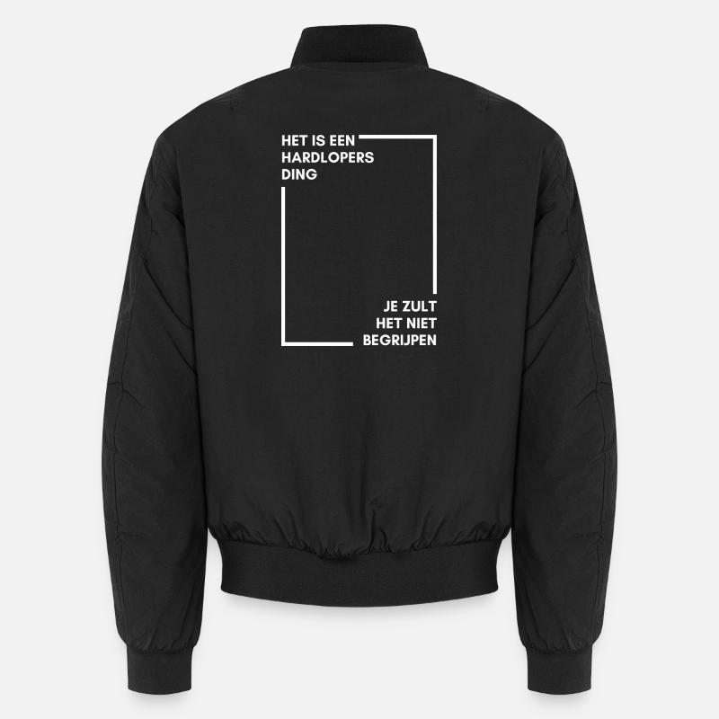 Running: you won't understand - Unisex Bomber Jacket - black
